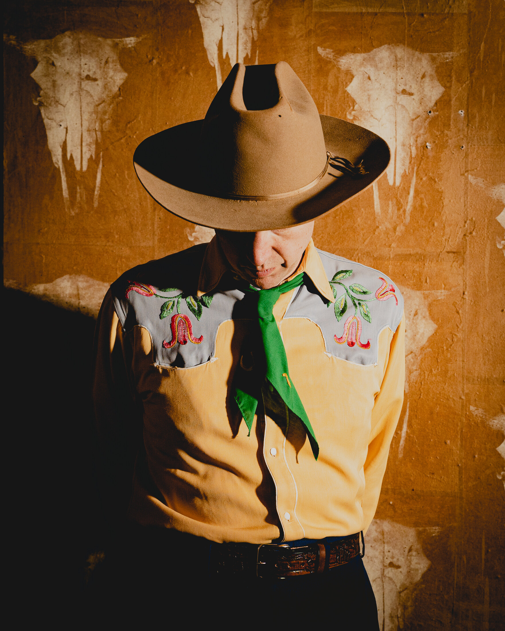 The Farmer in embroidered western wear