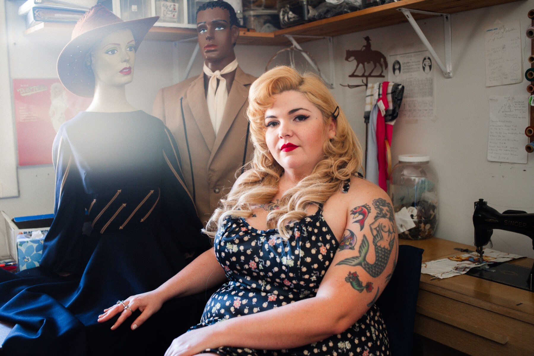 Riley Reed photographed in her working studio
